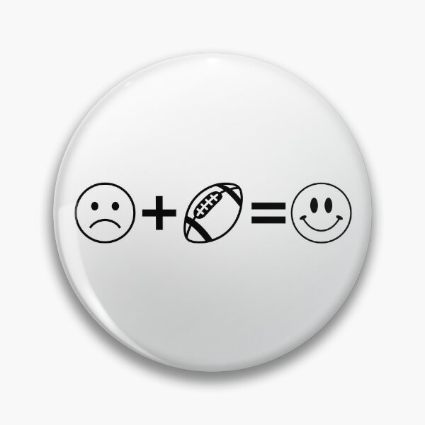 Item preview, The American Football Happiness Formula - Sad Face Plus Ball Equals Smile designed and sold by Vision Crafted.
