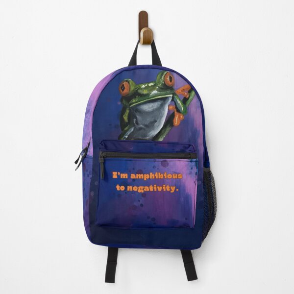 Item preview, Amphibious To Negativity Funny Tree Frog Art designed and sold by ArtistsAtticWI.