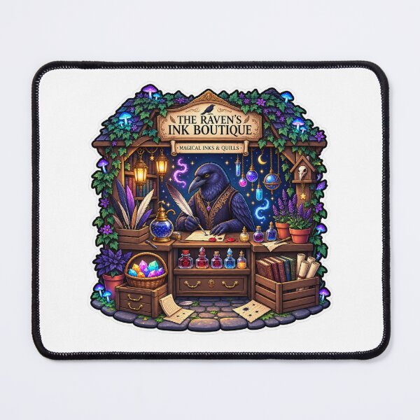 Item preview, The Raven’s Ink Boutique | Magical Raven Stationery Shop | Enchanted Quills & Inks designed and sold by MrDev.