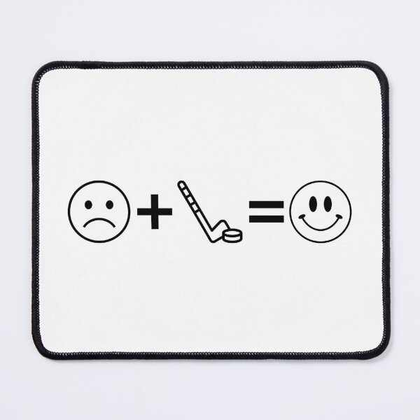 Item preview, The Ice Hockey Happiness Formula - Sad Face Plus Stick Equals Smile designed and sold by Vision Crafted.