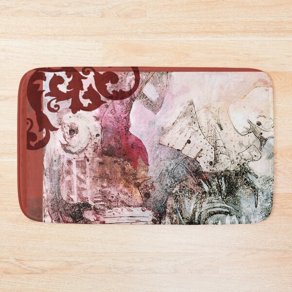 Item preview, Wonderland Asleep with Dogs and Bison (Original Mix Media Painting by ACCI) designed and sold by VanyssaGraphics.