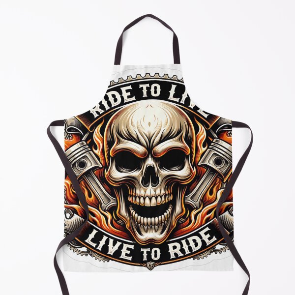 Item preview, Ride To Live Live To Ride Skull Motorcycle Biker Design designed and sold by MAStrends.