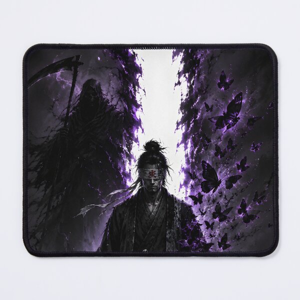 Item preview, Blind Shinigami Ronin Japanese Dark Fantasy Art designed and sold by MouradStudio.