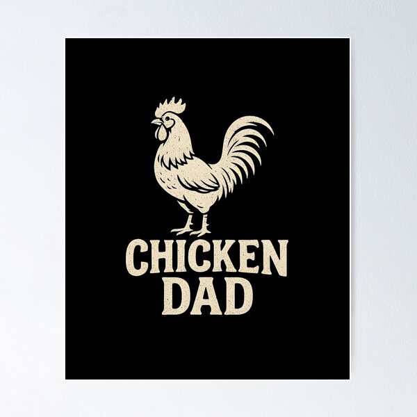 Item preview, Chicken Dad Rooster Silhouette Funny Farmer designed and sold by Photo-Sphere101.