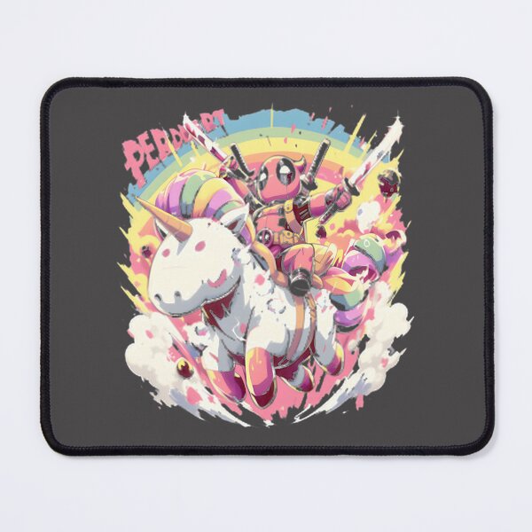 Item preview, Funny Deadpool Riding A Unicorn Rainbow Superhero Art ⭐⭐⭐⭐⭐ designed and sold by NewVision-Shop.