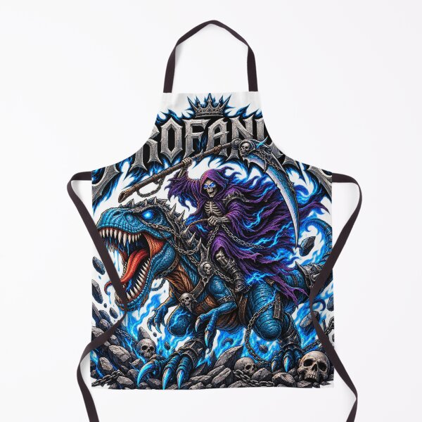 Item preview, Neon Reaper Raptor Dark Fantasy Art designed and sold by VYBORA Studio.