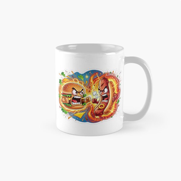 Item preview, Hamburger Hot Dog Food Rivalry designed and sold by Imaginarium of Chaos falcon88 .