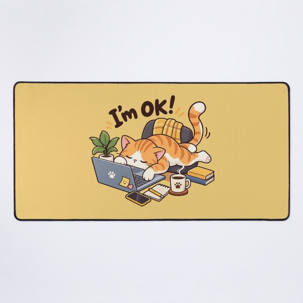 Item preview, Sleeping Orange Tabby Cat on Laptop - Funny Work From Home Art designed and sold by littlepiptales.