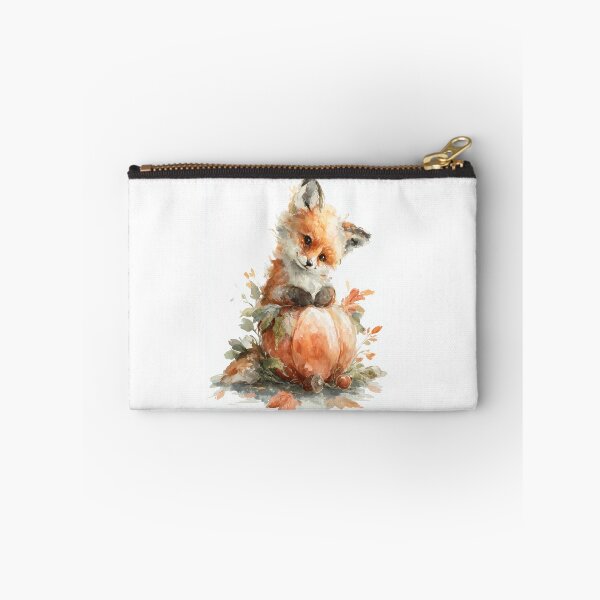 Item preview, Cute Autumn Fox – Pumpkin Watercolor designed and sold by Helenaphotoart.