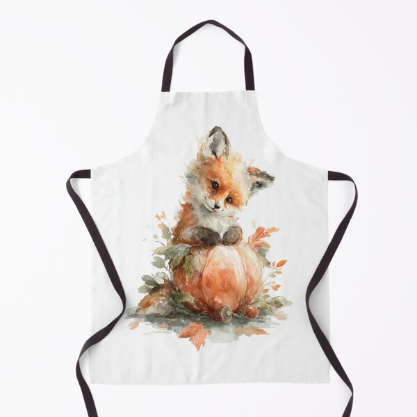 Item preview, Cute Autumn Fox – Pumpkin Watercolor designed and sold by Helenaphotoart.