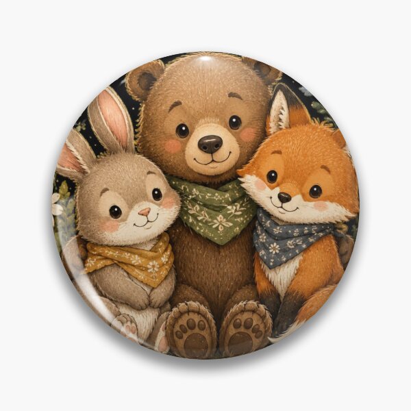 Item preview, Cute Woodland Friends Bunny Fox Bear T-Shirt designed and sold by UmaGCreativeCo.