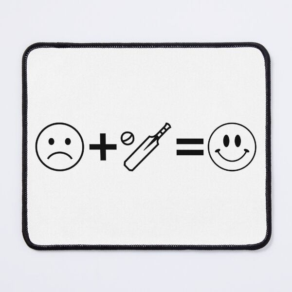 Item preview, The Cricket Happiness Formula - Sad Face Plus Bat Equals Smile designed and sold by Vision Crafted.
