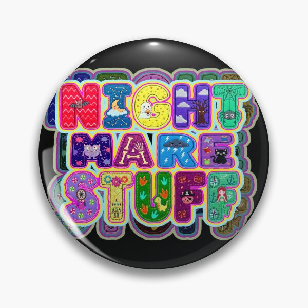 Item preview, Nightmare Stuff Spelled In Halloween Patches designed and sold by weirdove.