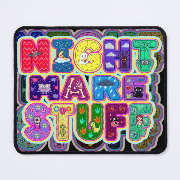 Item preview, Nightmare Stuff Spelled In Halloween Patches designed and sold by weirdove.