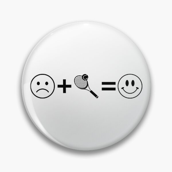 Item preview, The Tennis Happiness Formula - Sad Face Plus Racket Equals Smile designed and sold by Vision Crafted.