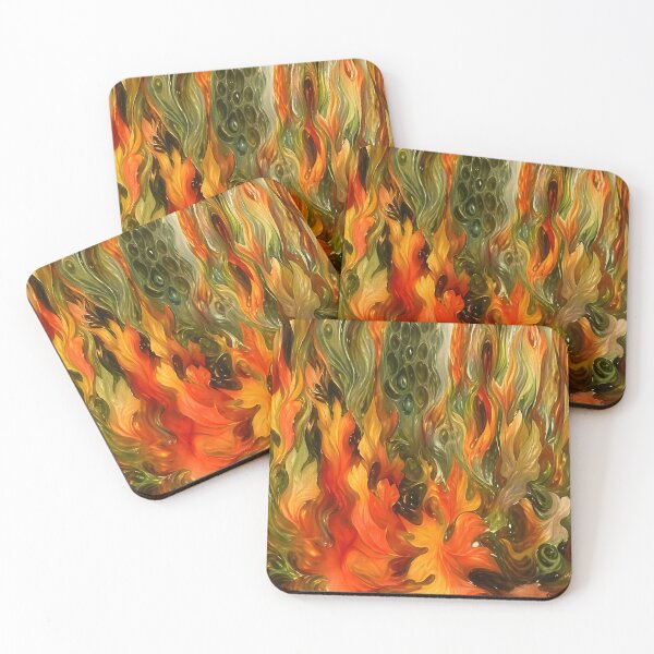 Item preview, Firey Fall Leaves designed and sold by O'clock Vibes.