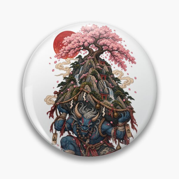 Item preview, The Oni of the Sacred Mountain | Japanese Ukiyo-e Demon Art designed and sold by Substance_life.