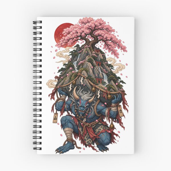 Item preview, The Oni of the Sacred Mountain | Japanese Ukiyo-e Demon Art designed and sold by Substance_life.