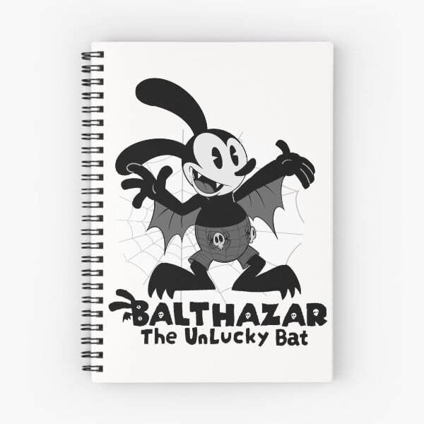 Item preview, Balthazar The Unlucky Bat (black and white) designed and sold by TDFSpiderHam.