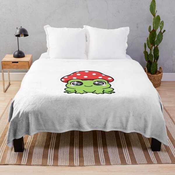 Item preview, Frog With Mushroom Hat - Kawaii Cottagecore Frog designed and sold by FBA.