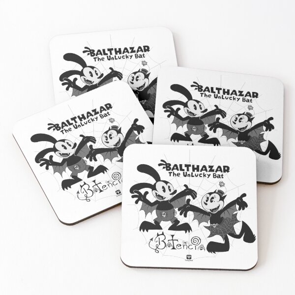 Item preview, Balthazar The Unlucky Bat & Batencia (black & white) designed and sold by TDFSpiderHam.