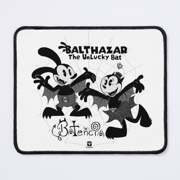 Item preview, Balthazar The Unlucky Bat & Batencia (black & white) designed and sold by TDFSpiderHam.