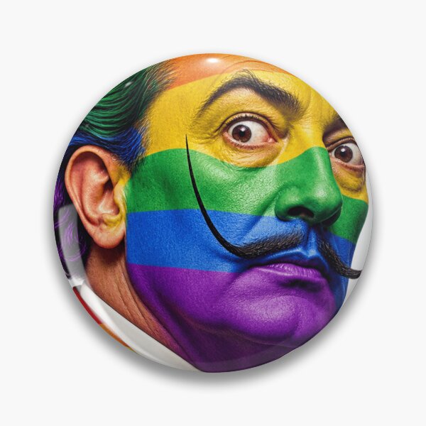 Item preview, Salvador Dalí Rainbow – Pride Portrait designed and sold by Unreasonableart.