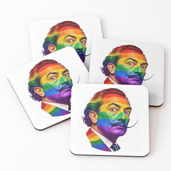 Item preview, Salvador Dalí Rainbow – Pride Portrait designed and sold by Unreasonableart.