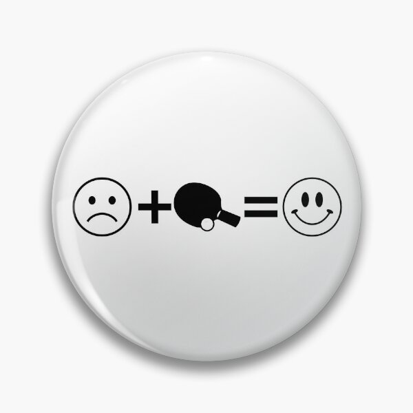Item preview, The Table Tennis Happiness Formula - Sad Face Plus Paddle Equals Smile designed and sold by Vision Crafted.