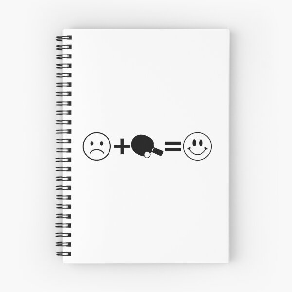 Item preview, The Table Tennis Happiness Formula - Sad Face Plus Paddle Equals Smile designed and sold by Vision Crafted.