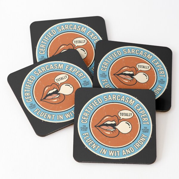 Item preview, Certified Sarcasm Expert Fluent In Wit Vintage Badge designed and sold by DuckOddity.