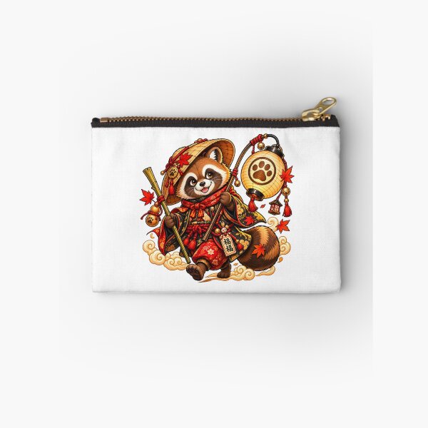 Item preview, Lucky Red Panda Wanderer | Japanese Folklore Red Panda | Kawaii Samurai Adventure designed and sold by MrDev.