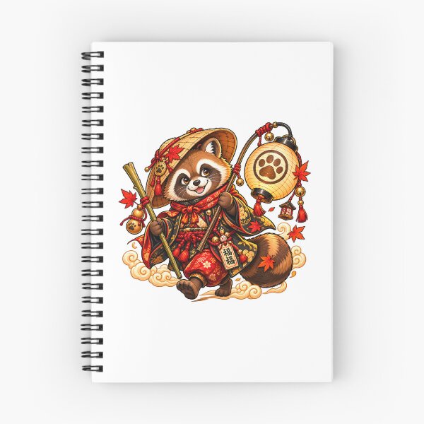 Item preview, Lucky Red Panda Wanderer | Japanese Folklore Red Panda | Kawaii Samurai Adventure designed and sold by MrDev.