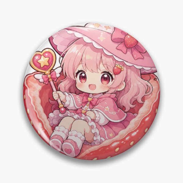 Item preview, Girl With Strawberry Sticker designed and sold by marcyodyssey888.