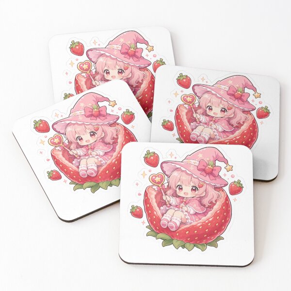 Item preview, Girl With Strawberry Sticker designed and sold by marcyodyssey888.