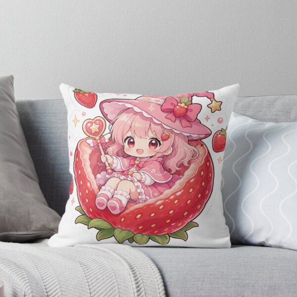 Item preview, Girl With Strawberry Sticker designed and sold by marcyodyssey888.