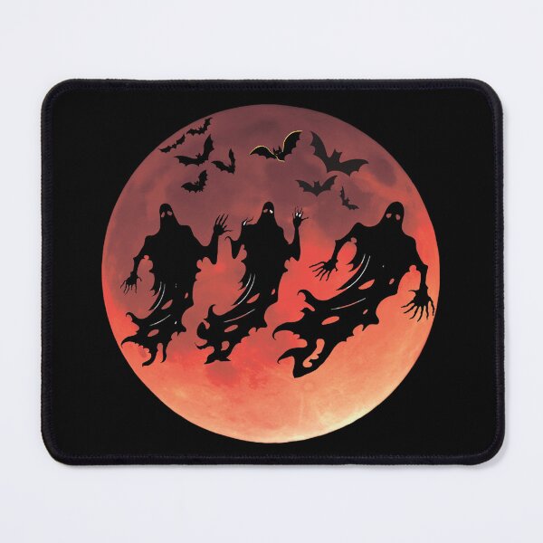 Item preview, Black ghosts against the full moon designed and sold by MagelliShop.