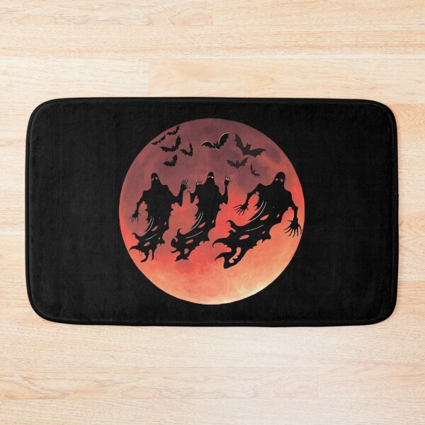 Item preview, Black ghosts against the full moon designed and sold by MagelliShop.