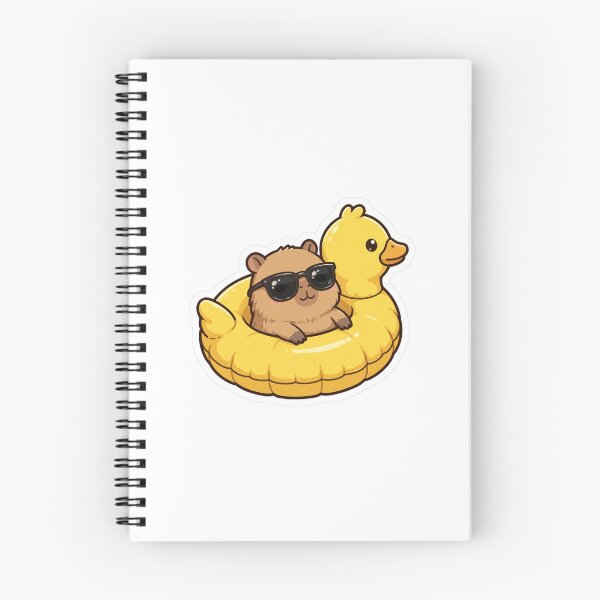 Item preview, Capybara in Duck Floatie - Summer Kawaii Capybara designed and sold by FBA.