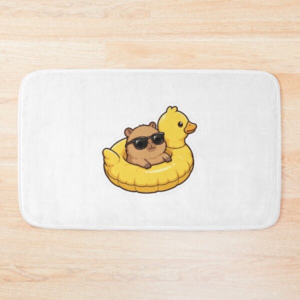 Item preview, Capybara in Duck Floatie - Summer Kawaii Capybara designed and sold by FBA.
