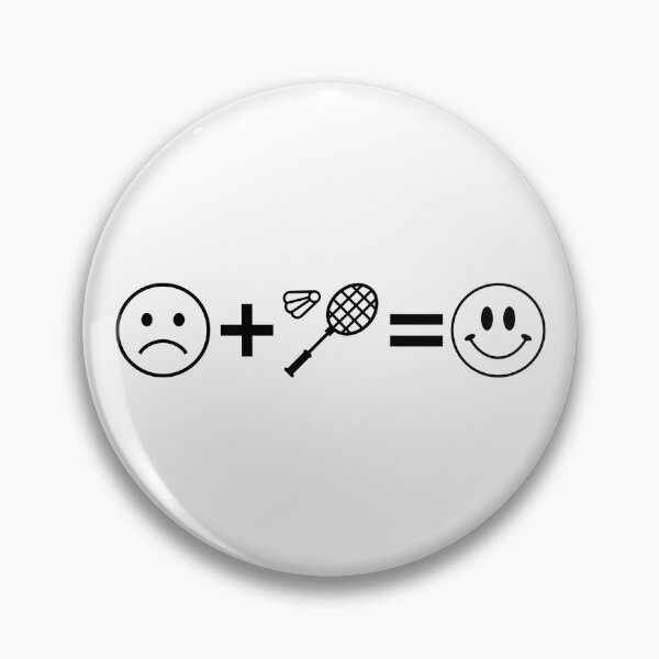 Item preview, The Badminton Happiness Formula - Sad Face Plus Racket Equals Smile designed and sold by Vision Crafted.