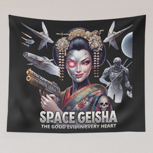 Item preview, Space Geisha Cyborg Gun Spaceship designed and sold by Voodoo Store Paranormal Collections.