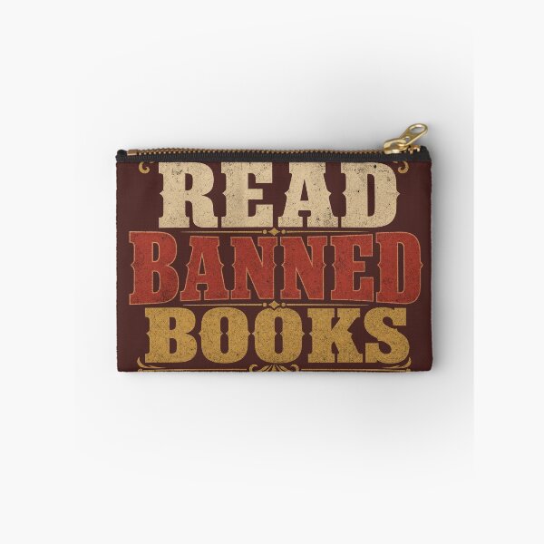 Item preview, Vintage Read Banned Books Typography | Retro Western Bookworm Art designed and sold by BLUESKY11a.