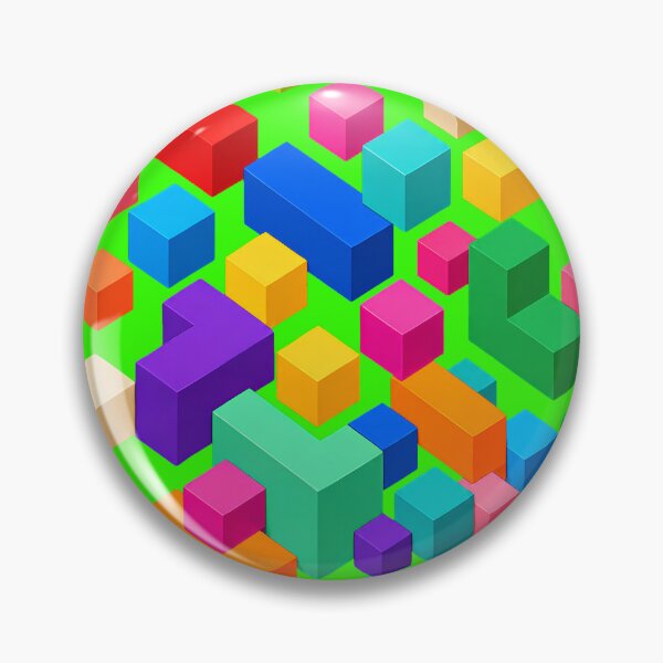 Item preview, Vivid Blockscape designed and sold by abstractengine.
