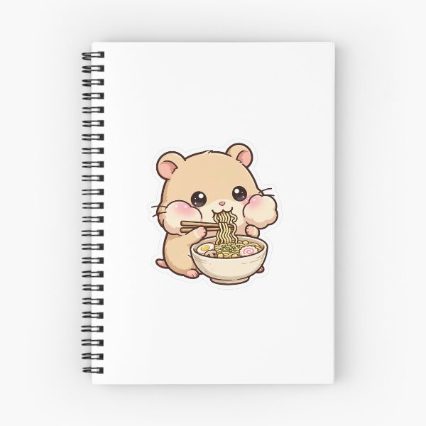 Item preview, Hamster Eating Ramen - Kawaii Noodle Hamster designed and sold by FBA.