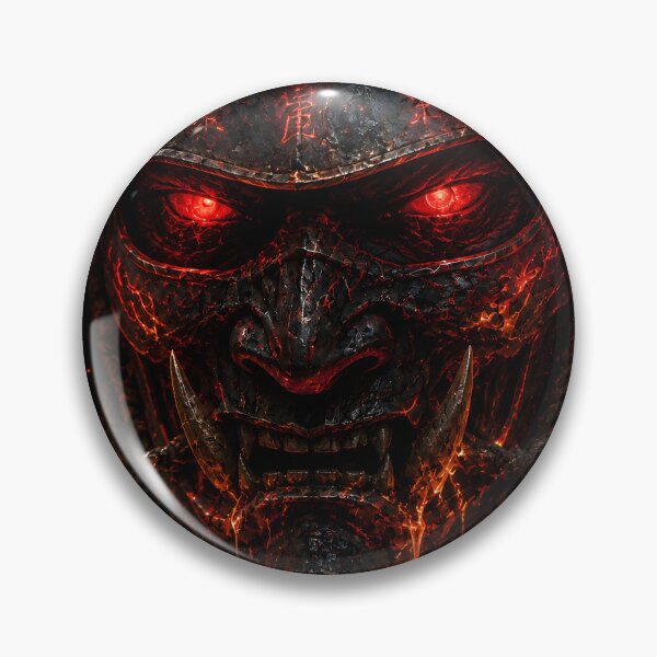 Item preview, Cursed Kabuto Oni Helmet Dark Samurai Art designed and sold by MouradStudio.