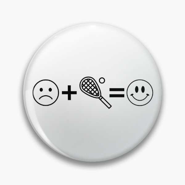 Item preview, The Squash Happiness Formula - Sad Face Plus Racket Equals Smile designed and sold by Vision Crafted.