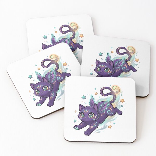 Item preview, Flying Magical Cat With Sparkles designed and sold by aikdreams.