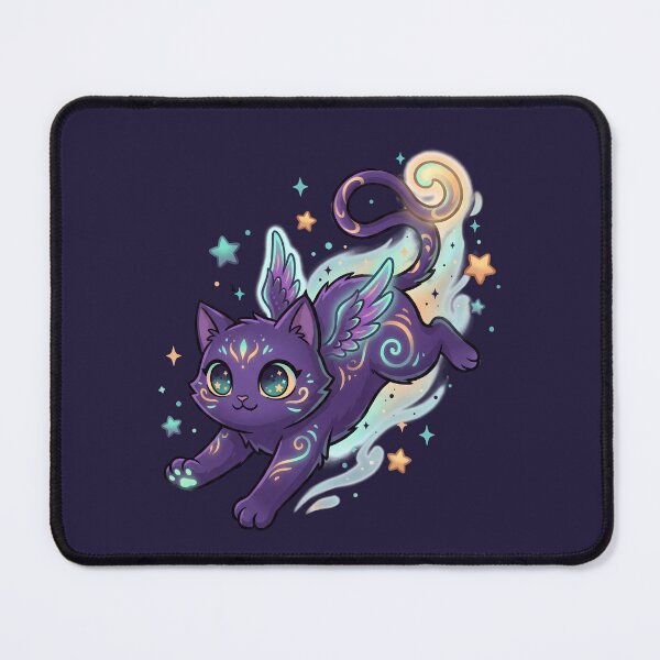 Item preview, Flying Magical Cat With Sparkles designed and sold by aikdreams.