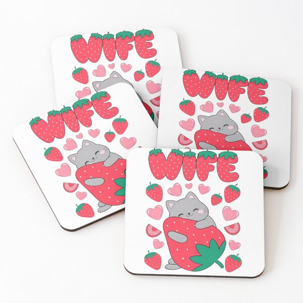 Item preview, Cute Strawberry Cat Wife designed and sold by MOCH- ART.